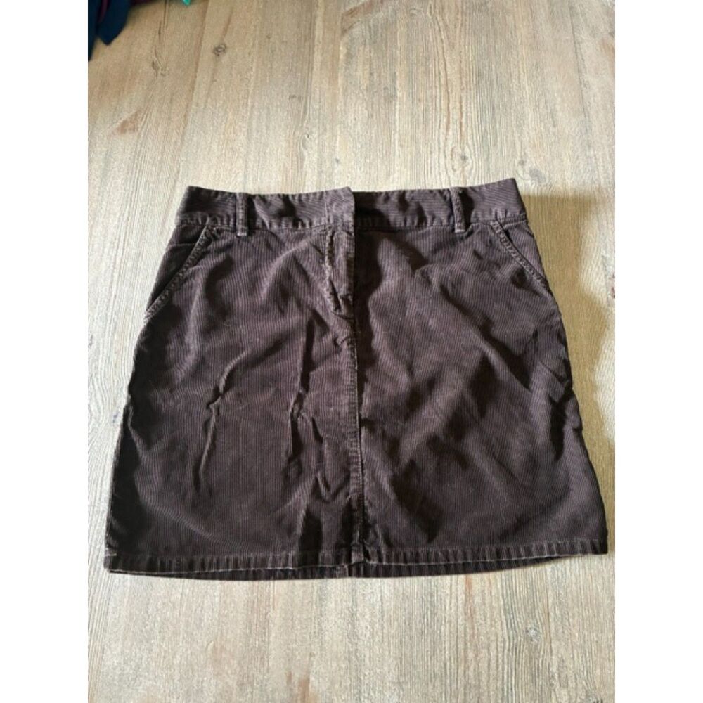 J.Crew Brown Corduroy Mini Skirt Size 8 | Classic Fall Staple